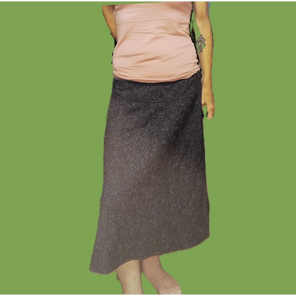 Geoffrey Beene Charcoal Gray Speckled Dressy Skirt Size 8